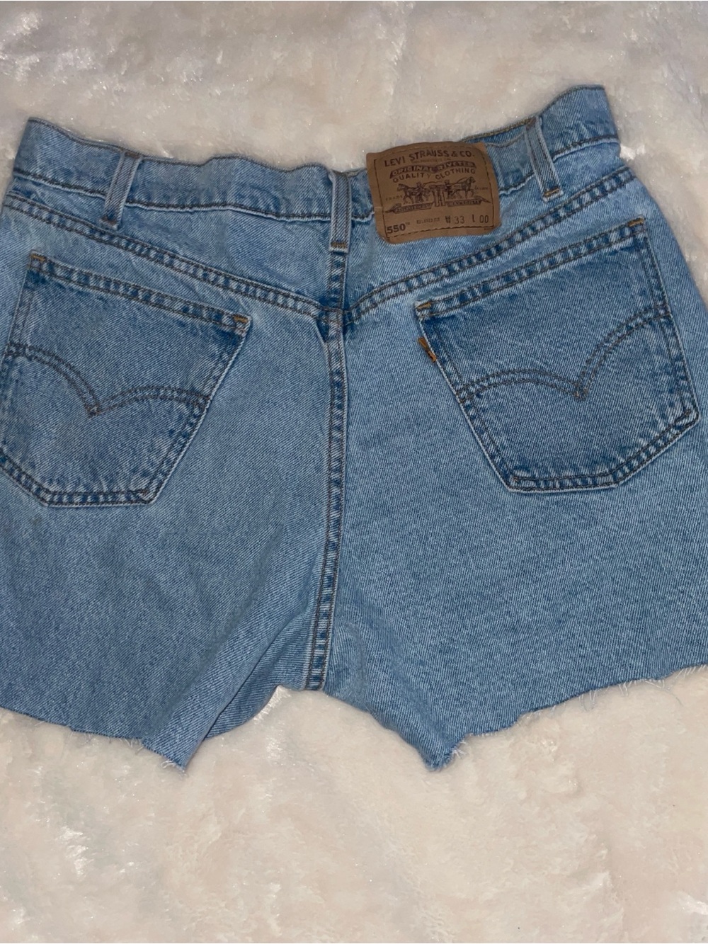 Levi's orange tag-Cutoff Denim Shorts VNTGE size 33